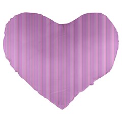 Stripes Large 19  Premium Heart Shape Cushions by nateshop