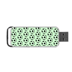 Pattern Ball Soccer Background Portable Usb Flash (one Side) by Wegoenart