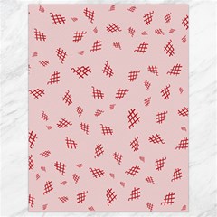 Grid Pattern Red Background Canvas 18  X 24  by Ravend