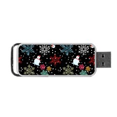 Christmas Thanksgiving Pattern Portable Usb Flash (one Side) by Ravend