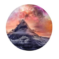 Mountain Cosmos Universe Nature Mini Round Pill Box (pack Of 3) by Wegoenart
