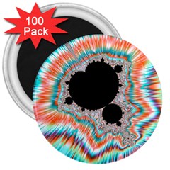 Fractal Abstract Background 3  Magnets (100 Pack) by Wegoenart