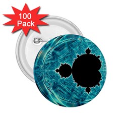 Mandelbrot Apple Fractal Abstract 2 25  Buttons (100 Pack)  by Wegoenart