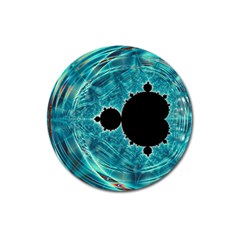 Mandelbrot Apple Fractal Abstract Magnet 3  (round) by Wegoenart