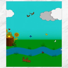 Frog Log Stream River Wallpaper Canvas 8  X 10  by Ravend
