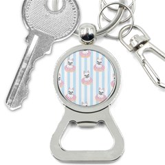 French-bulldog-dog-seamless-pattern Bottle Opener Key Chain by Jancukart