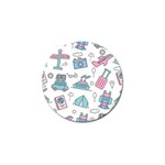 Transportation Seamless Pattern Golf Ball Marker (10 pack) Front
