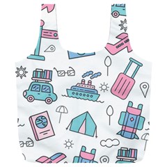 Transportation Seamless Pattern Full Print Recycle Bag (xxl) by Jancukart