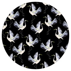 Crane-pattern Round Trivet by Jancukart