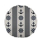 Nautical-seamless-pattern-vector-illustration Standard 15  Premium Round Cushions Front