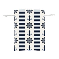 Nautical-seamless-pattern-vector-illustration Lightweight Drawstring Pouch (l) by Jancukart