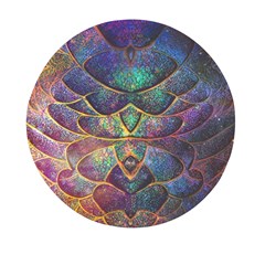 Dragon Fractal Pattern Texture Mini Round Pill Box (pack Of 3) by Wegoenart