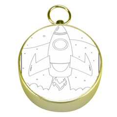 Starship Doodle - Space Elements Gold Compasses by ConteMonfrey
