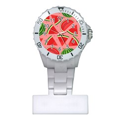 Red Watermelon  Plastic Nurses Watch by ConteMonfrey