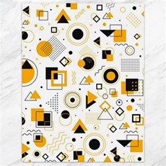 Flat-geometric-shapes-background Canvas 18  X 24  by Wegoenart