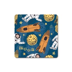 Missile Pattern Square Magnet by Wegoenart