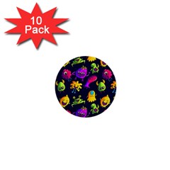 Space Patterns 1  Mini Buttons (10 Pack)  by Wegoenart