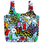 Graffiti Characters Seamless Patterns Full Print Recycle Bag (XXL) Back