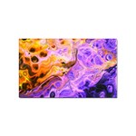 Conceptual Abstract Painting Acrylic Sticker Rectangular (100 pack) Front