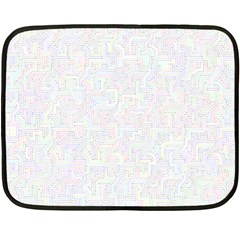 Computer Cyber Circuitry Circuits Electronic Double Sided Fleece Blanket (mini)  by Jancukart