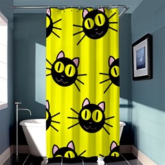 Cats Heads Pattern Design Shower Curtain 36  X 72  (stall)  by danenraven