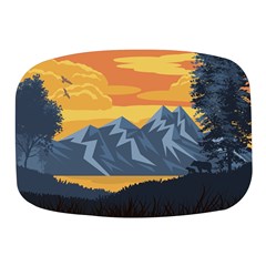 Illustration Landscape Nature Mini Square Pill Box by Wegoenart
