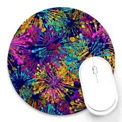 Illustration Graphics Design Art Round Mousepad by Wegoenart