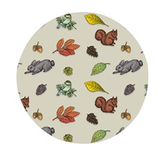 Autumn Fall Animals Nature Season Mini Round Pill Box (pack Of 3) by Wegoenart