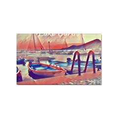 Boats On Lake Garda Sticker Rectangular (100 Pack) by ConteMonfrey