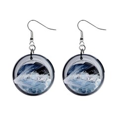 Gray Washing Machine Illustration Mini Button Earrings by Jancukart