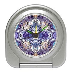 Amethyst Repeats Travel Alarm Clock by kaleidomarblingart