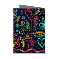 Sketch Graphic Illustration Mini Greeting Cards (pkg Of 8) by Vaneshart