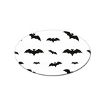 Bat pattern Sticker (Oval) Front