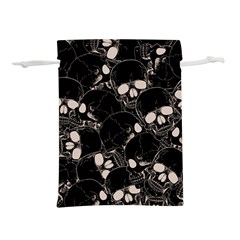 Skull Pattern Lightweight Drawstring Pouch (m) by Valentinaart