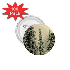 Winter Snow Frost Landscape Forest Trees Woods 1 75  Buttons (100 Pack)  by danenraven