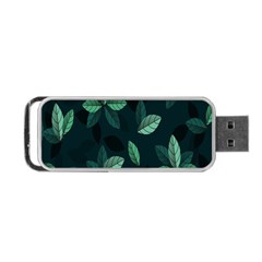Leaves Pattern Portable Usb Flash (two Sides) by artworkshop