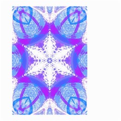 Snowflake Kaleidoscope Template Background Small Garden Flag (two Sides) by Ravend
