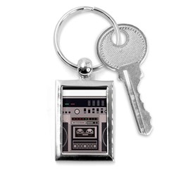 Cassette Recorder 80s Music Stereo Key Chain (rectangle) by Pakemis