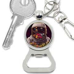 Astronaut Universe Planting Flowers Cosmos Jpg Bottle Opener Key Chain by Pakemis