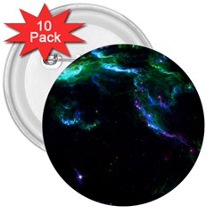 Space Cosmos Galaxy Stars Black Hole Universe Art 3  Buttons (10 Pack)  by Pakemis