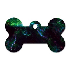 Space Cosmos Galaxy Stars Black Hole Universe Art Dog Tag Bone (one Side) by Pakemis