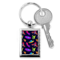 Space Pattern Key Chain (rectangle) by Pakemis