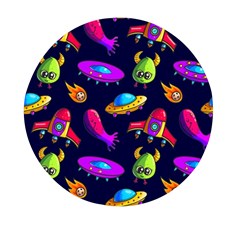 Space Pattern Mini Round Pill Box (pack Of 3) by Pakemis