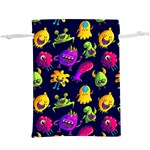 Space Patterns Lightweight Drawstring Pouch (XL) Back