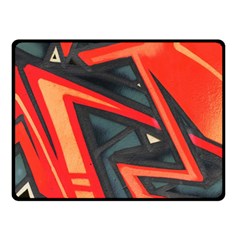 Graffiti Detail Wallpaper Texture Background Double Sided Fleece Blanket (small) by Pakemis