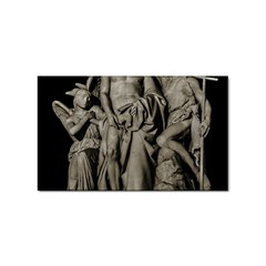 Catholic Motif Sculpture Over Black Sticker (rectangular) by dflcprintsclothing