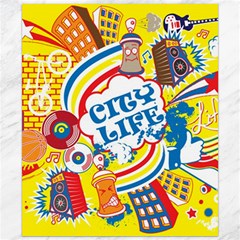 Colorful City Life Horizontal Seamless Pattern Urban City Canvas 20  X 24  by Pakemis