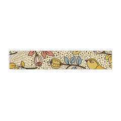 Seamless Pattern With Flower Bird Flano Scarf (mini) by Pakemis