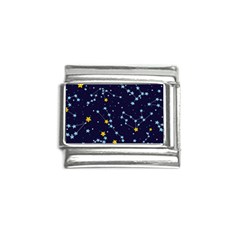 Seamless Pattern With Cartoon Zodiac Constellations Starry Sky Italian Charm (9mm) by Pakemis