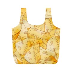 Cheese-slices-seamless-pattern-cartoon-style Full Print Recycle Bag (m) by Pakemis